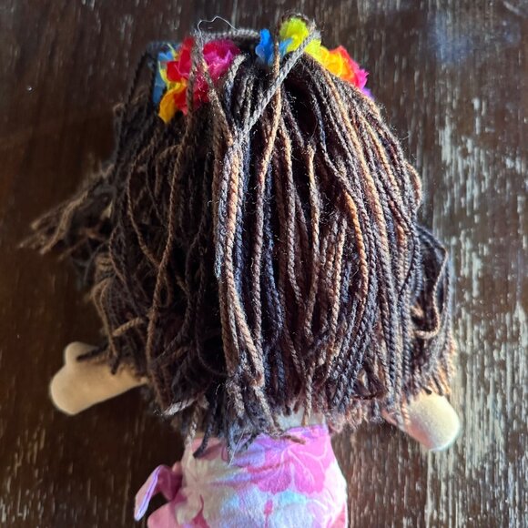 Malia Soft Plush Hawaiian Hula Girl Doll By Island Friends 16" Pink Floral Outfi - Picture 5 of 6
